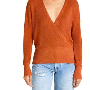 L AGENCE
Blair Crossover Metallic Top In Sienna